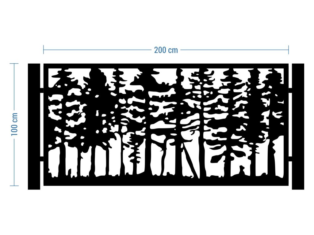 Przęsło ogrodzeniowe Veronica 200×100 cm - Image 2