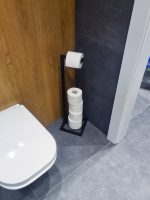 Free Standing Toilet Roll Holder with Storage - Image 2