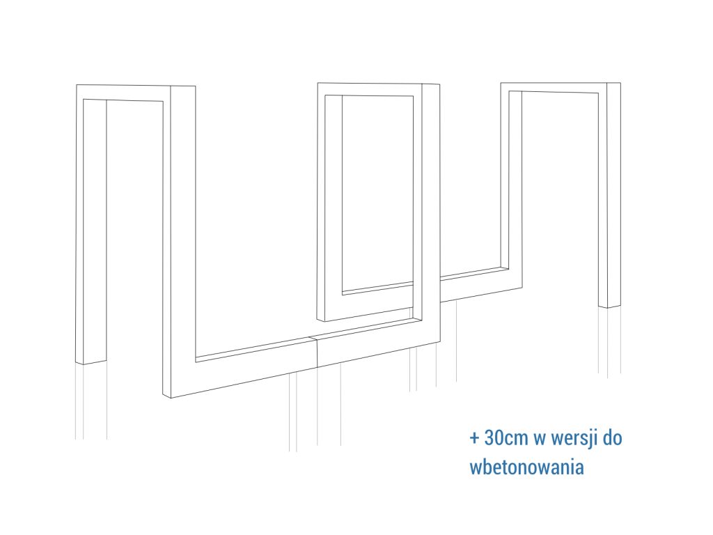 Stojak rowerowy Ratio zestaw 1 - Image 6