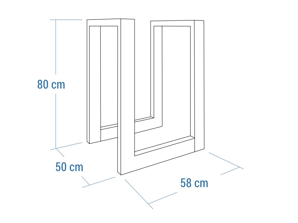 Stojak rowerowy Ratio Chrom zestaw 3 - Image 5