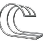 Stojak rowerowy Fala Chrom M