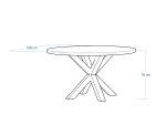 Round Spider Table Diameter 140 cm - Image 6