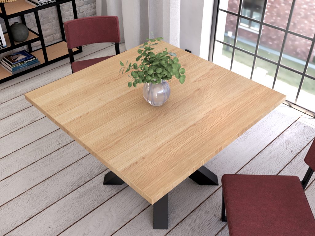 Square Spider Heavy Table 120x120 cm - Image 3
