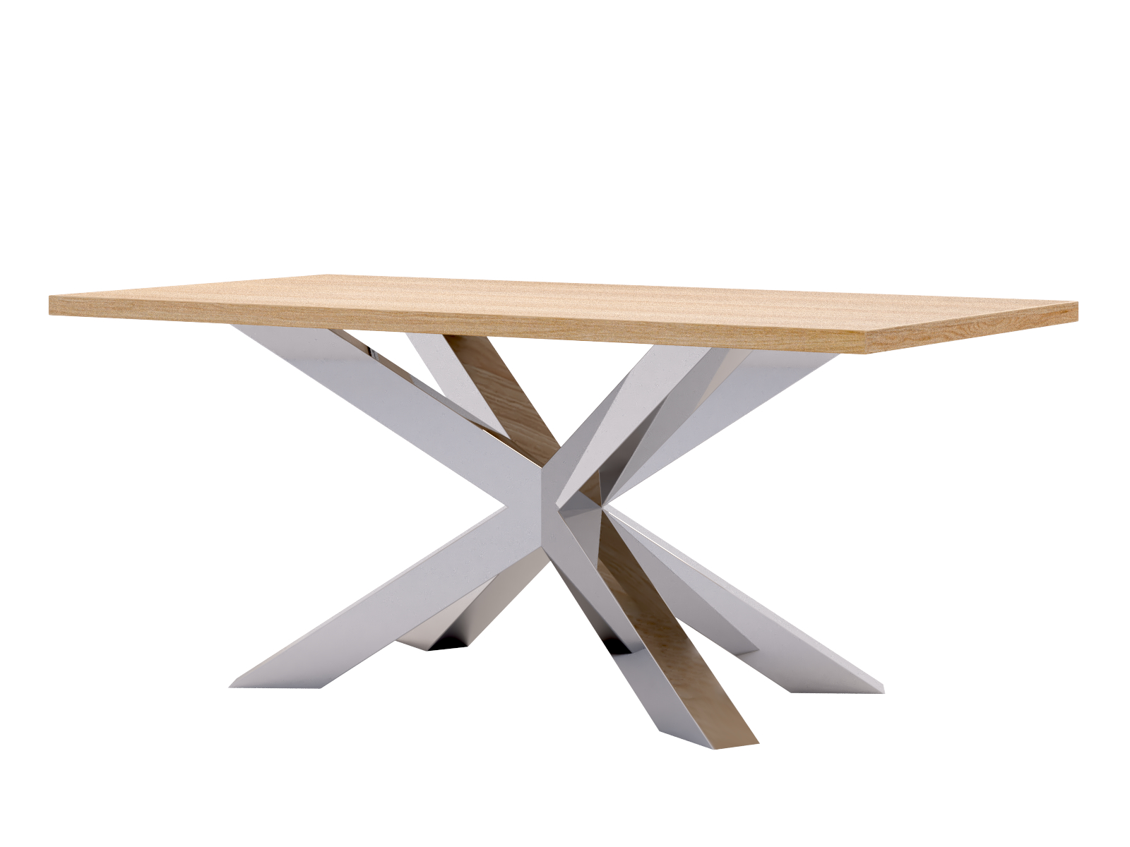 sto046-snp Spider Heavy Chrome Table 180x90cm - Image 1