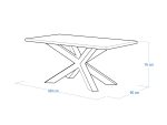 Spider Heavy Chrome Table 180x90cm - Image 5