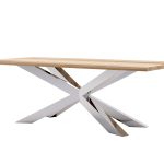 Large Spider Table Heavy Chrome 220x100cm