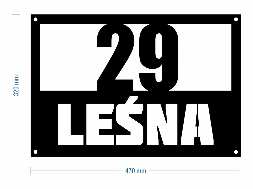 Galvanized Address Plaque Street - Image 4