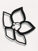 Wall Trellis Floral S 49x49 cm - Image 2