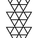 Wall Trellis Triangles L 52x90 cm