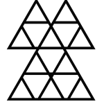 Wall Trellis Triangles M 52x60 cm