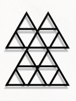 Wall Trellis Triangles M 52x60 cm - Image 2