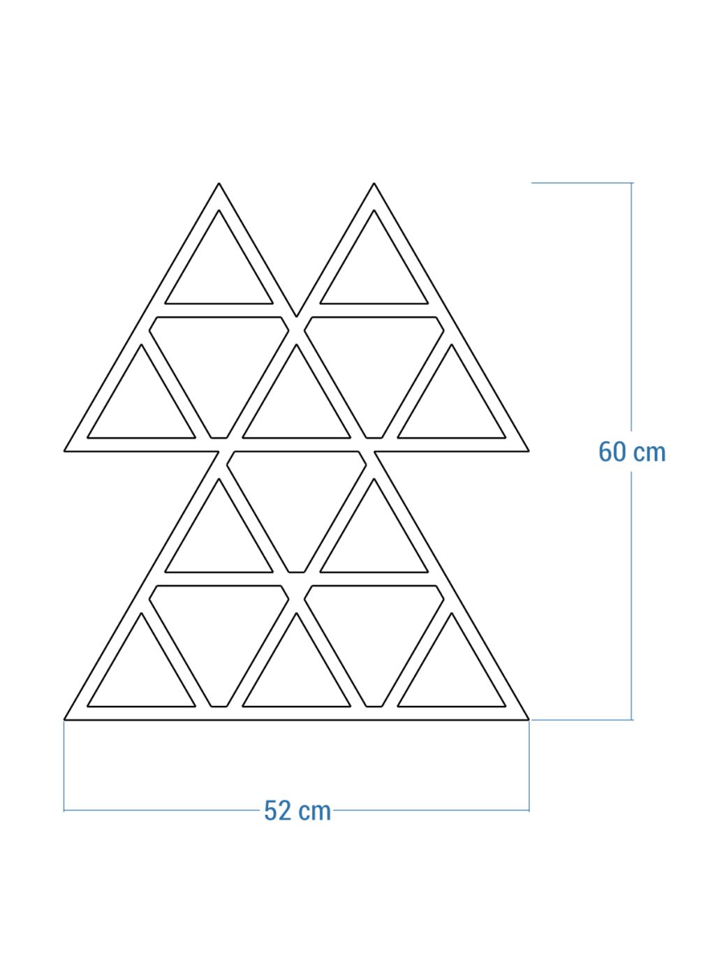 Wall Trellis Triangles M 52x60 cm - Image 5