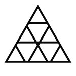 Wall Trellis Triangles S 52x45 cm