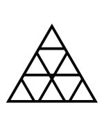 Wall Trellis Triangles S 52x45 cm