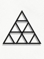 Wall Trellis Triangles S 52x45 cm - Image 2