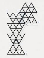Wall Trellis Triangles S 52x45 cm - Image 4