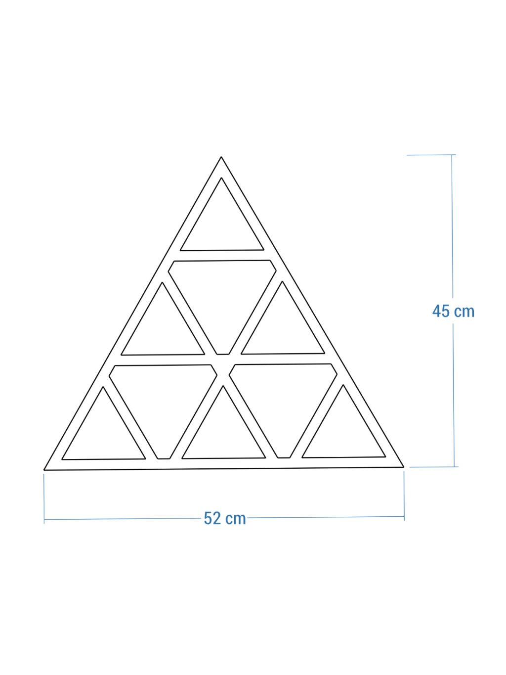 Wall Trellis Triangles S 52x45 cm - Image 5