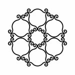 Climbing Plants Trellis Esso S 34x33 cm