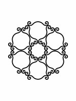 Climbing Plants Trellis Esso S 34x33 cm