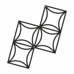 Climbing Plants Trellis Matte S 33x49 cm