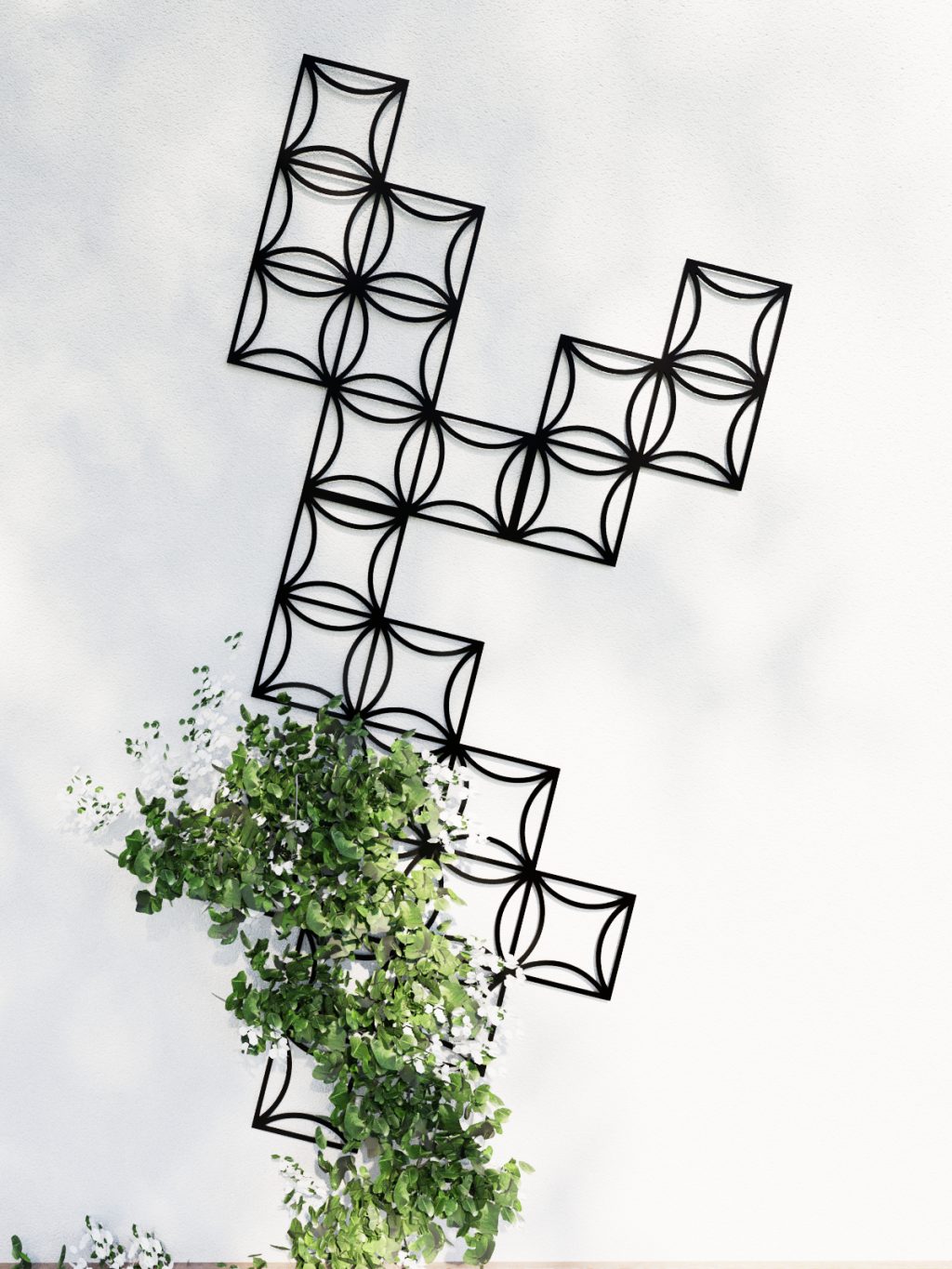 Metal wall decoration for climbing plants Trellis Matte S 33x49 cm - Image 2