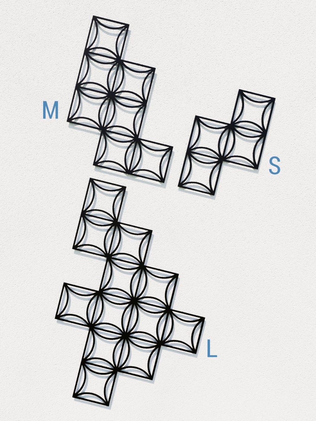 Metal wall decoration for climbing plants Trellis Matte S 33x49 cm - Image 3