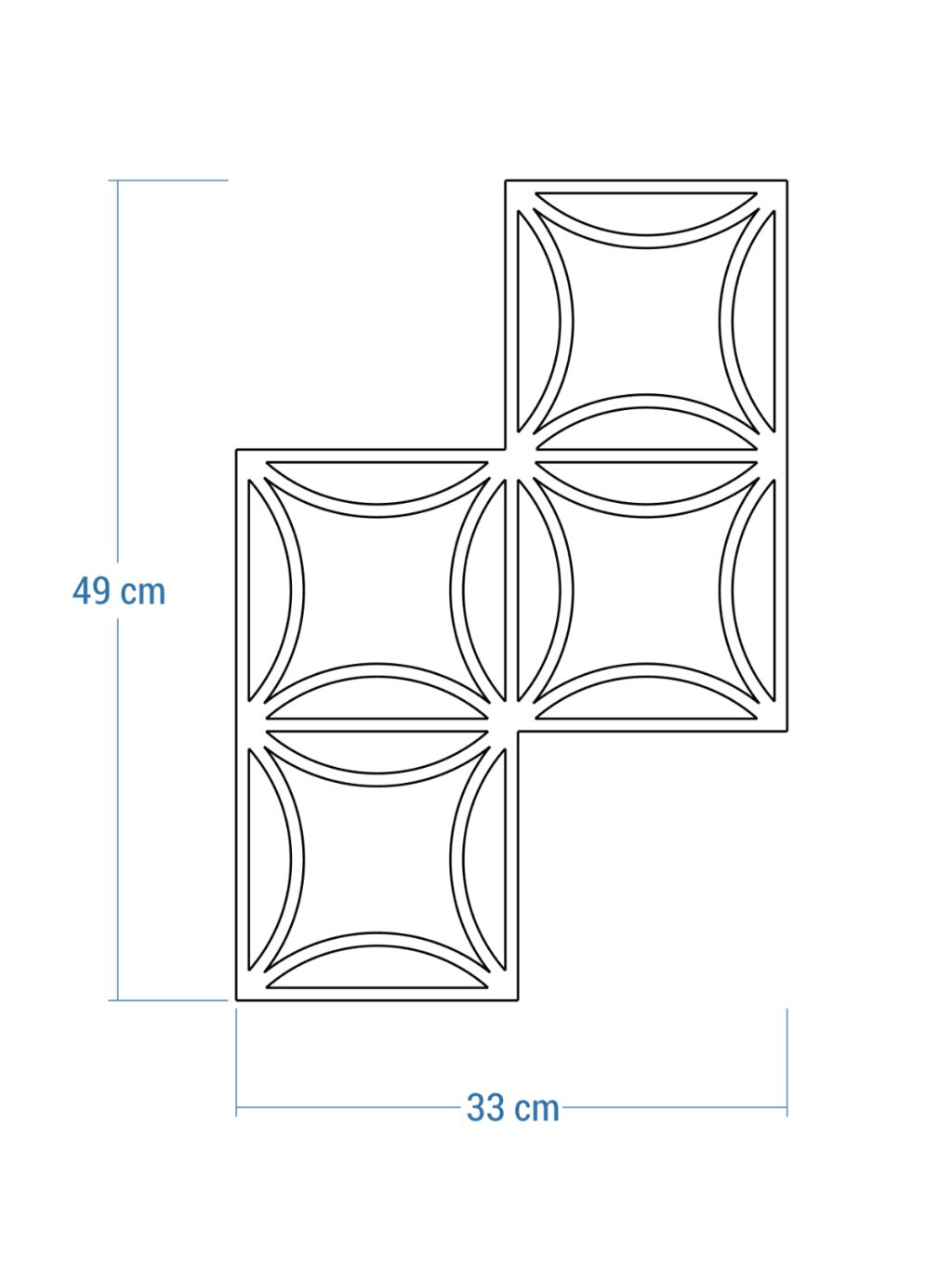 Metal wall decoration for climbing plants Trellis Matte S 33x49 cm - Image 4