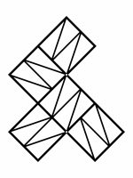 Climbing Plants Trellis Zigzag S 58x58 cm