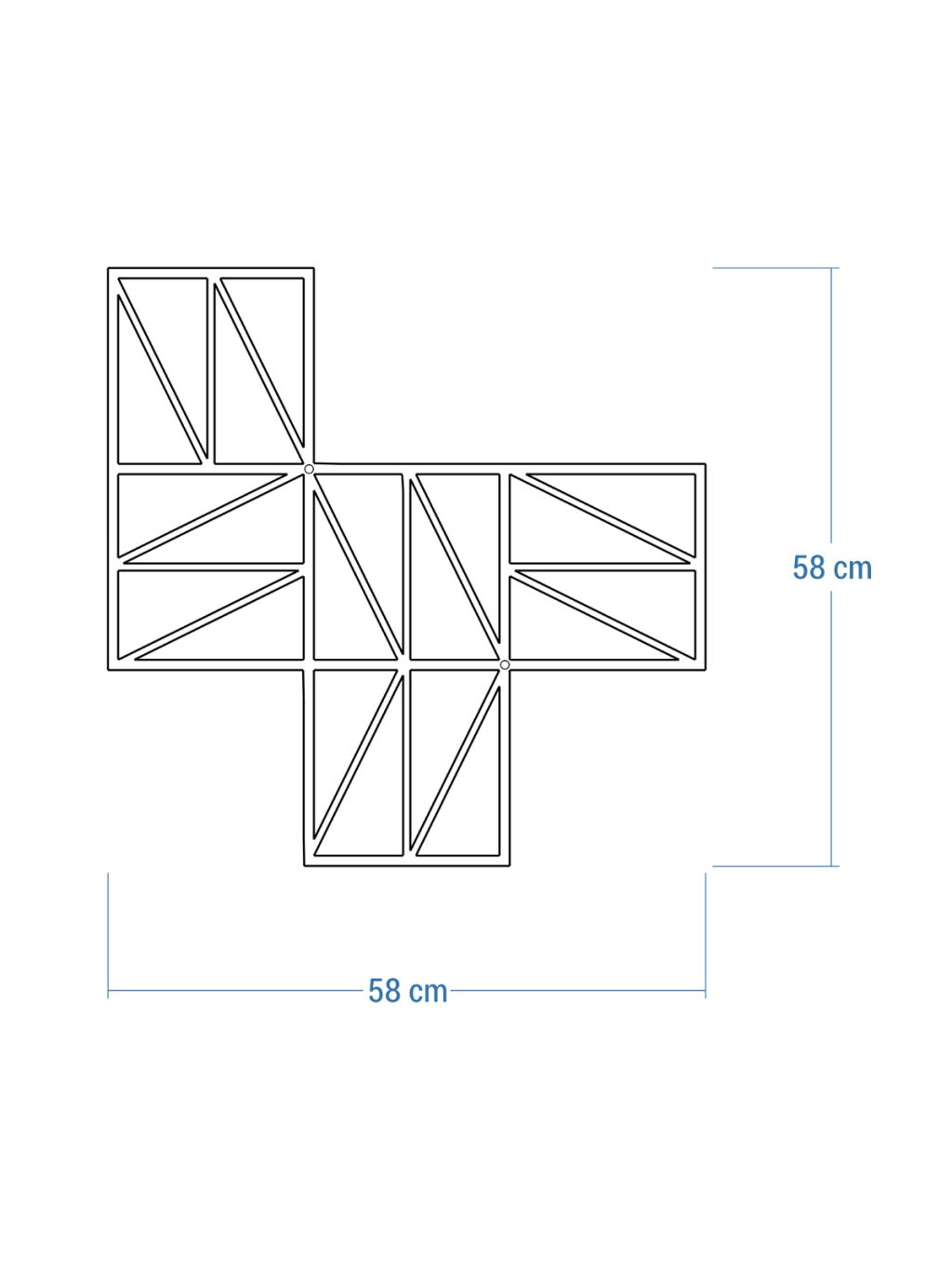 Climbing Plants Trellis Zigzag S 58x58 cm - Image 4
