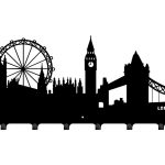 Wall coat rack City 60 cm