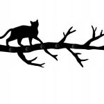 Wall Hanger Branch Cat 80 cm