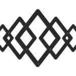 Wall Mounted Coat Rack Geometric 60 cm