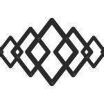 Wall Mounted Coat Rack Geometric 80 cm