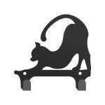 Wall Mounted Coat Rack Double Cat