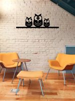Long Wall Mounted Coat Rack Owls 100 cm - Image 2
