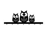 Wall Mounted Coat Rack Owls 70 cm