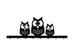 Wall Mounted Coat Rack Owls 80 cm