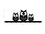 Wall Mounted Coat Rack Owls 80 cm - Image 3
