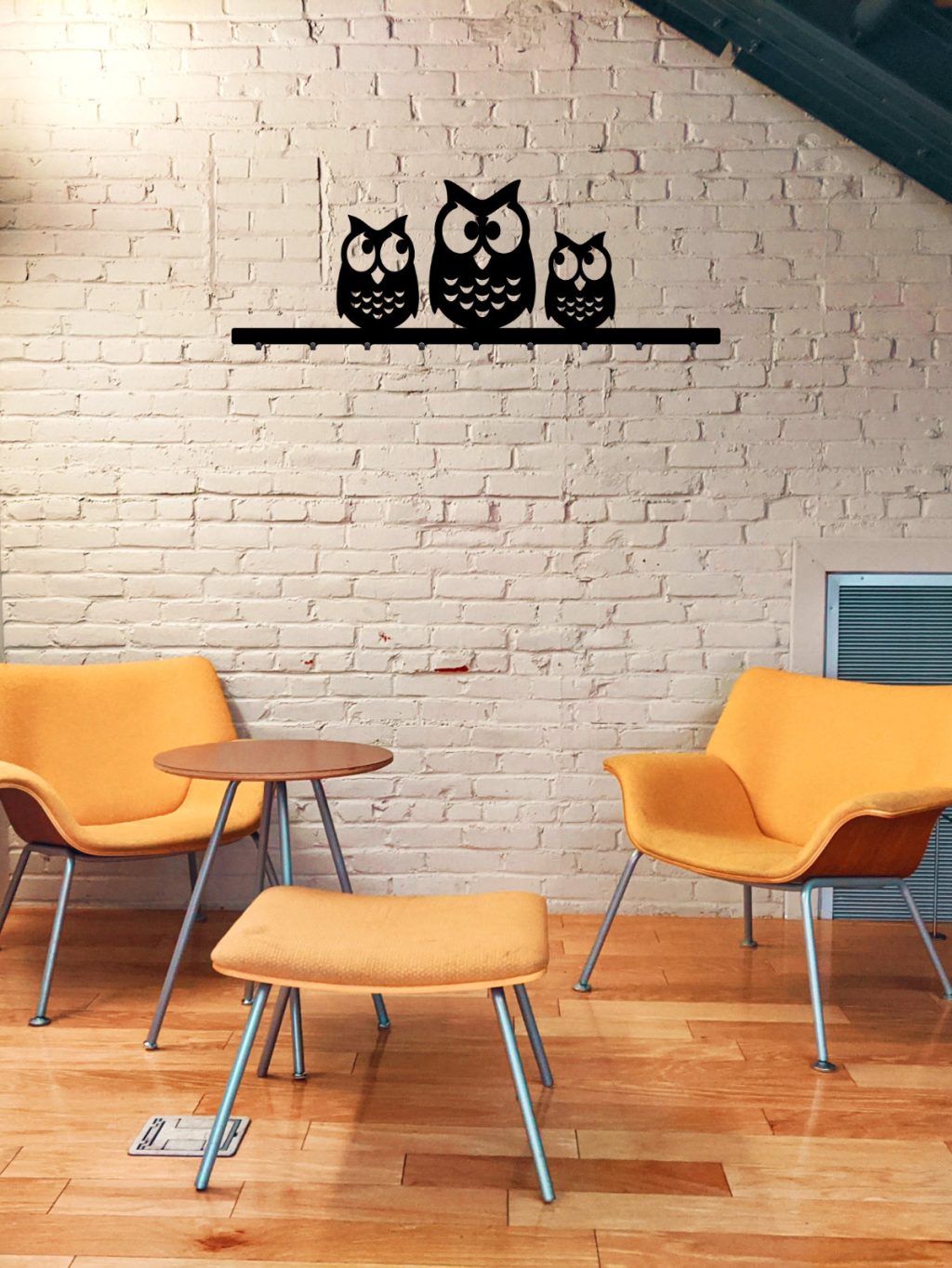 Wall Mounted Coat Rack Owls 90 cm - Image 2