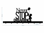Decorative Wall Hanger Never Stop Dreaming 70 cm - Image 3
