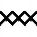 Wall Coat Rack Grid 45 cm