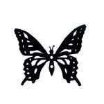 Wall Coat Rack Butterfly 8 cm