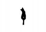 Wall Coat Rack Single Cat 12 cm