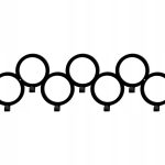 Wall Coat Rack Circles 60 cm