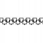 Wall Coat Rack Squares 100 cm