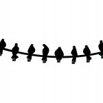 Coat Rail Birds 80 cm