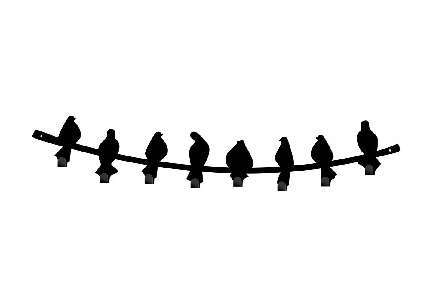 w67-80-cza Coat Rail Birds 80 cm - Image 1