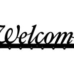 Coat Rack Welcome 80 cm