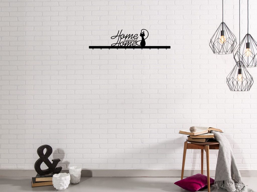 Long Coat Rack Home Sweet Home 100 cm - Image 2