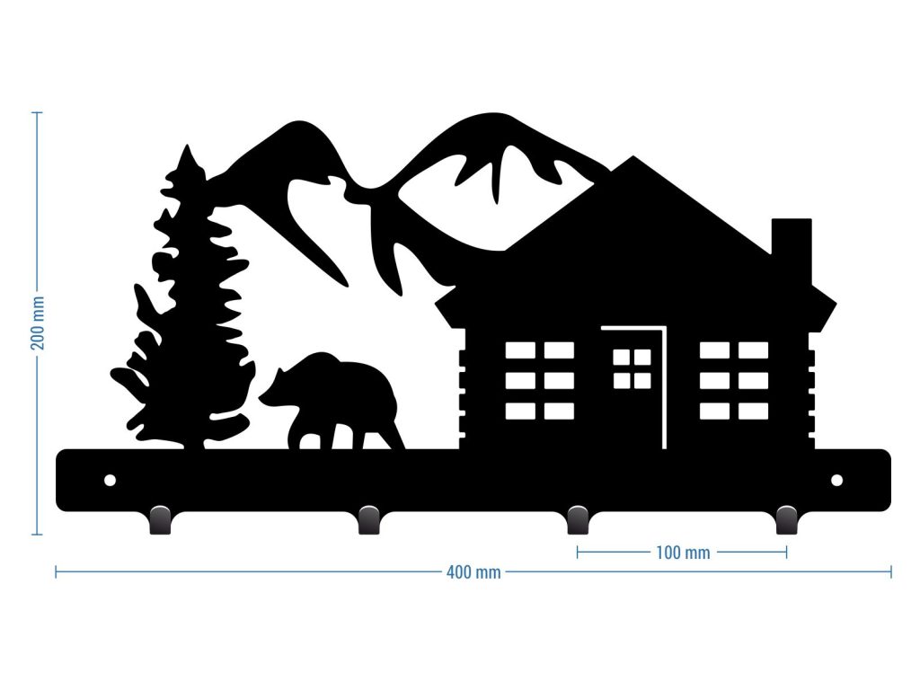 Short Coat Rack Mountains 40 cm - Image 2